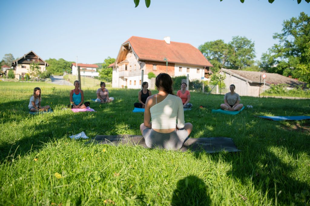 Yoga mit Alpakas